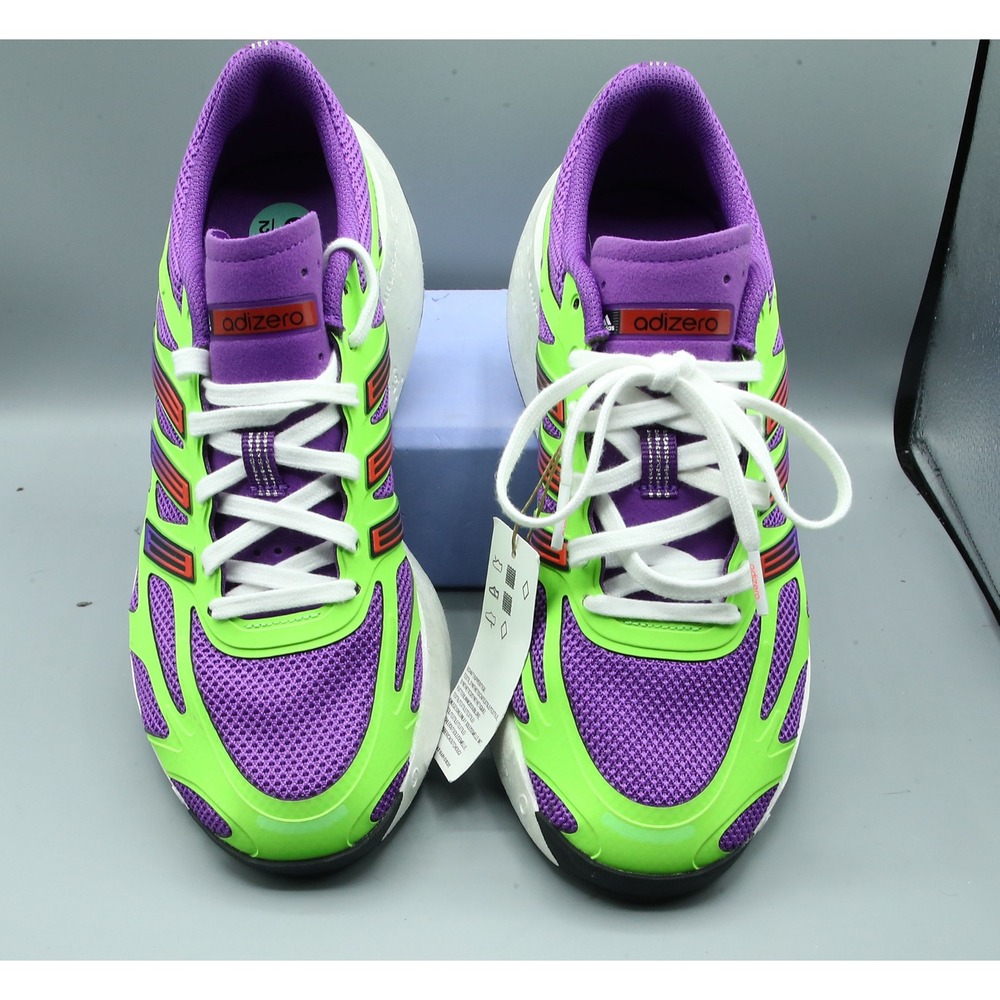 Adidas Adizero Aruku W Lucid Lime Court Purple Running Shoes JP5566 Womens 8.5